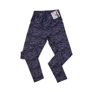 Womens High-Rise Legging Size 3-5 Ankle Length Purple & Black No Boundaries